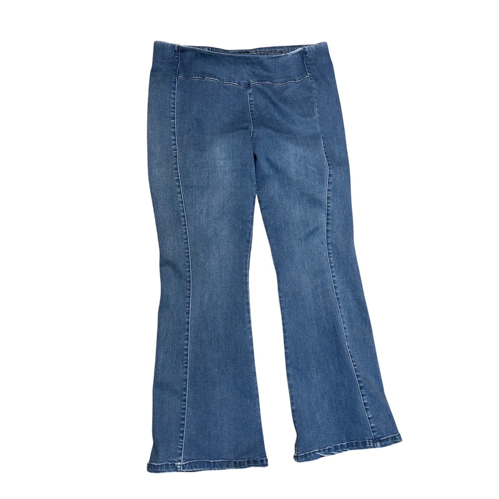 G.I.L.I. Got It Love It Pull On Flare Jeans Blue Denim Size 16P